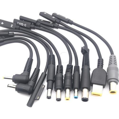 USB 3.1 Type C Female to DC 7.9*5.0 4.0*1.35 5.5*2.5 2.1 4.8*1.7 mm Male PD Power Charger Adapter Connector Cable for lenovo HP