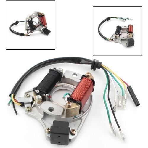 Chinese Stator Magneto 2 Coil 50cc 110cc 125cc ATV Quad Taotao Coolster Qiye Motorcycle Spare Accessories