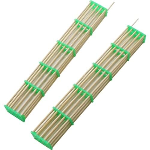 20pcs queen bee cage Bamboo five part cage Apis mellifera beekeeping supply tools