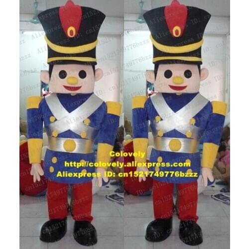 Handsome Warrior Fighter Soldier Knight Mascot Costume With Red Mouth Smile Boy Man Purple Uniform Black Shoes No.4718 FS