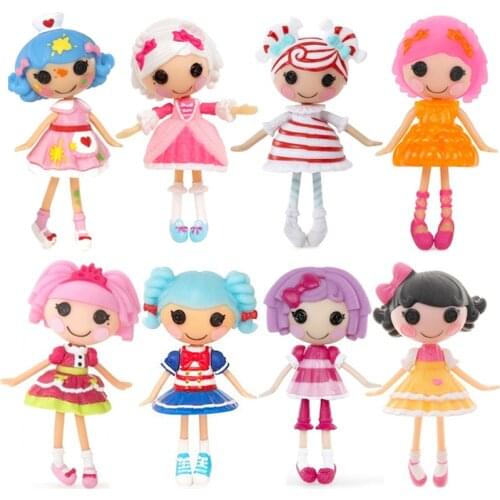 New 8PCS Set Mini Lalaloopsy Doll Figure Toy Collection 8cm Fashion Kids Toys Dolls for Girls Children Gifts