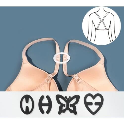 3ps New Invisible Bra Buckle Free Shipping Shadow-Shaped Underwear Buckle Bra Back Intimates Accessories Clips Strap Holders