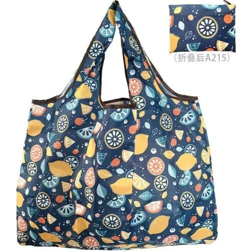 Large Size Nylon Womens Shopper Reusable Foldable Bag Shopping Bag Handbag Environmental Bag Out Shoulder Bag