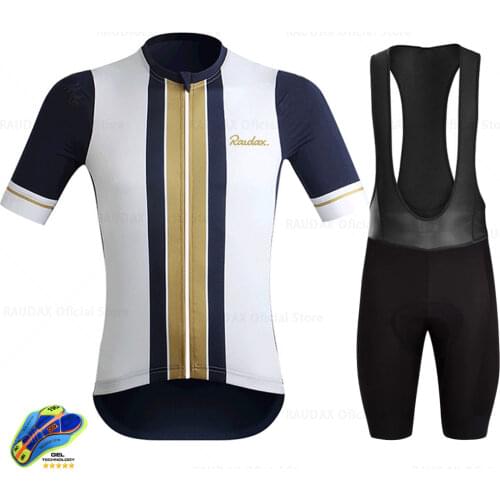 Raudax Cycling Jersey 2021 Pro Team Ropa Ciclismo Hombre Rx Summer Short Sleeve Cycling Clothing Triathlon Bib Shorts Suit