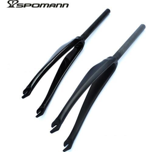 OEM Road Bike Fork 700C Full Carbon Fibre Bicycle Fork Horquilla V Brake Carbone Parts Fixed Gear Track Garfo Bicicleta 1-1/8"