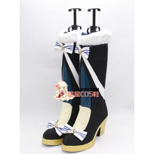 LoveLive! Love Live Eli Ayase Ellie Two Bow Ver Halloween Cosplay Shoes Boots X002