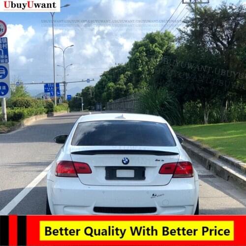P Style Carbon Fiber Rear Roof SPOILER Trunk Lip Boot Wing Fit FOR BMW E92 SPOILER 3 Series 2 Door E92 M3 E92 Coupe 2005 - 2012