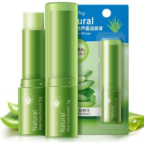BIOAQUA Makeup Lip sticks Long Lasting Deep Moisturizing Aloe Makeup Lip Balm Colorless Lip Care Men Female Dilute the Lip