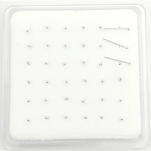 36pcs ball Shape Nose Stud Body Jewelry 925 Sterling silver nose pin For Women Nostril Nose Piercings jewelry