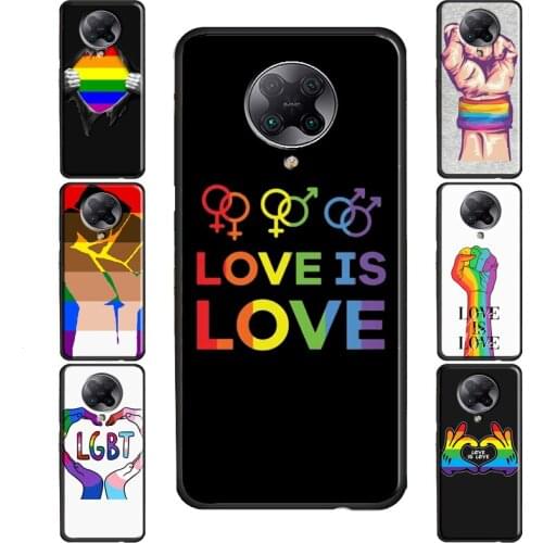 Rainbow Gay LGBT Finger Case For POCO F3 F1 F2 Pro M3 X3 Cover For Xiaomi Mi 10T Pro Mi 11 Lite Note 10 Mi 11 Ultra