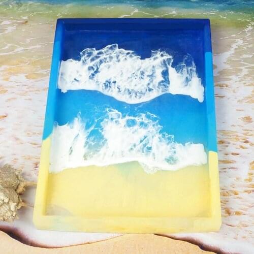 25x17.5cm Rectangular Fruit Tray Coaster Silicone Mold DIY Crystal Epoxy Resin Tray Casting Molds Resin Crafts Handmade