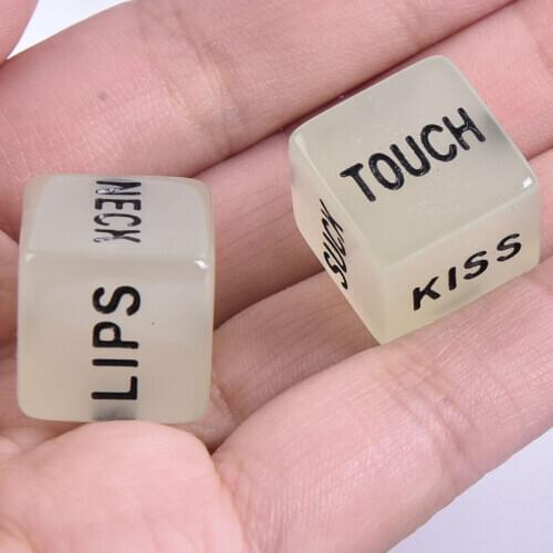 Glow In Dark Love Dice Toys Adult Couple Lovers Games Aid Sex Party Toy Valentines Day Gift For Boyfriend Girlfriend