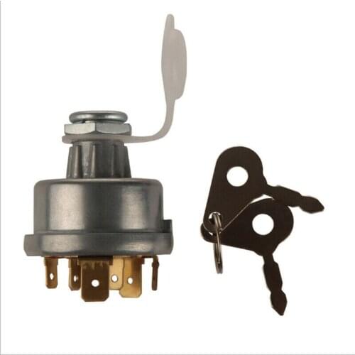 Universal 4 Position Ignition Starter Switch With Keys For Forklift Tractor Bus