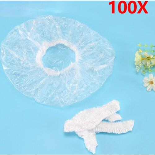 Thickened disposable shower cap, waterproof, oily, fume, bath, bath, hat, hood, oiled cap, kitchen hair cap, 100 pieces/piece