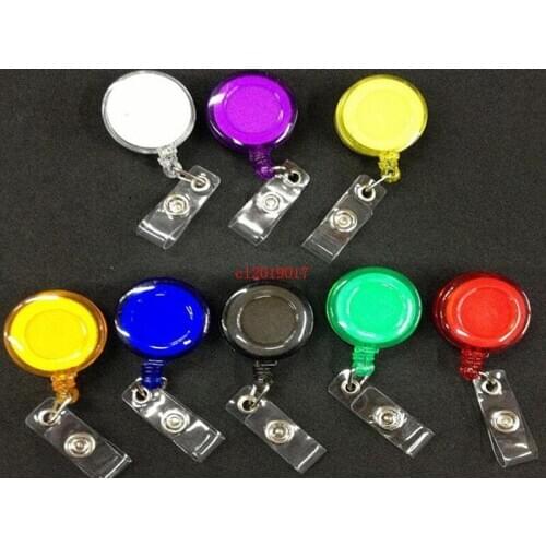 Retractable Lanyard ID Card Badge Holder Reels with Clip Keep ID Key Cell phone Safe