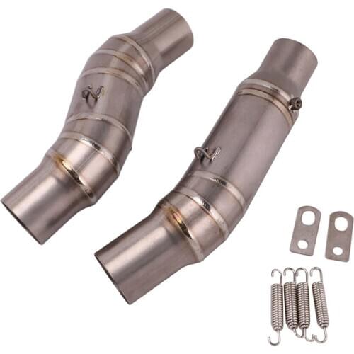 For Kawasaki Z1000 Z1000SX Ninja 1000 2010-2020 Motorcycle Exhaust Pipe Titanium Alloy Midd Link Pipe Slip On Original Catalyst