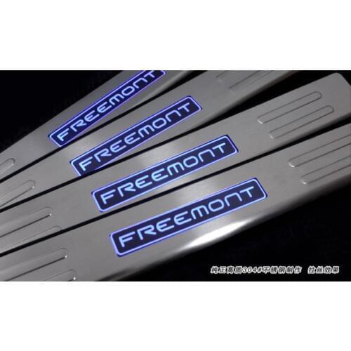 High Quality Stainless Steel 4pcs/set scuff plate door sill Trim For fiat freemont 2013-2015 Car Accessories Car Styling