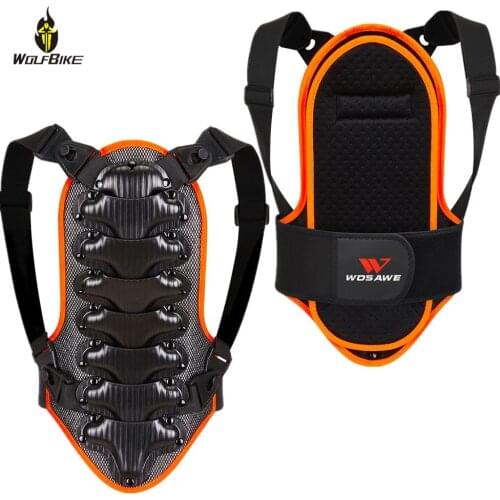 WOSAWE Kids Sports Back Spine Protector Windbreaker Roller Snowboard Skateboarding Ski Body Support Child Vest Jackets MTB