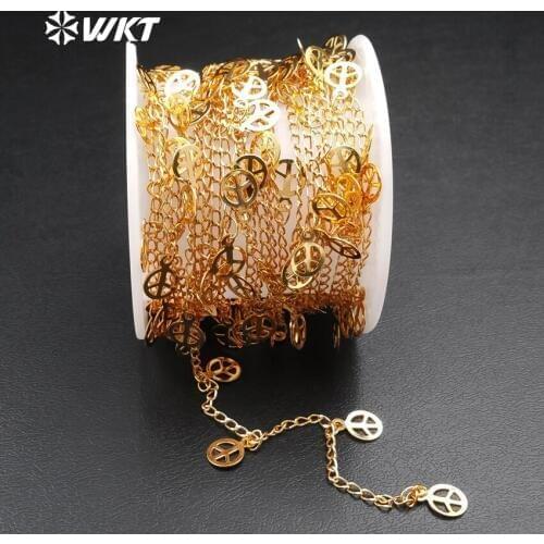 WT-BC112 WKT Wholesale New Coming Fashion Brass Chain Jewelry Round Shape Elegant For Necklace And Choker Jewelry Chain