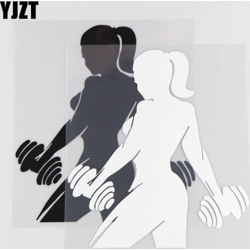 YJZT 15.5CM*17.1CM Fitness Car Sticker Decorative Vinyl Decals Personality Pattern 1A-0222