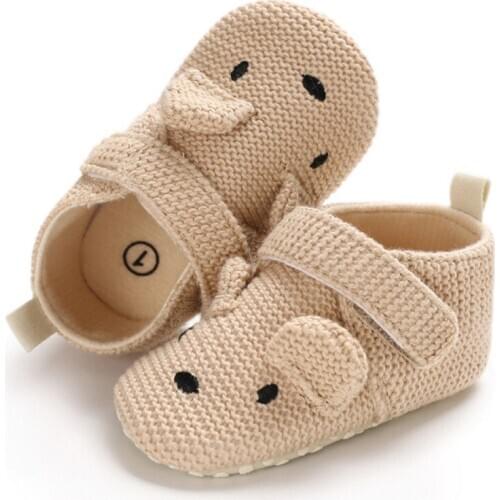 2018 Baby Girls Shoes First Walkers Newborn Baby Cotton knitting Soft Boy Girl Fringe Soft Soled Non-slip Footwear Shoes