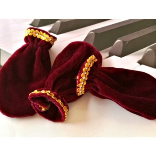 3pcs New Piano Sustain Pedal Protective Universal Case Bordered Cover