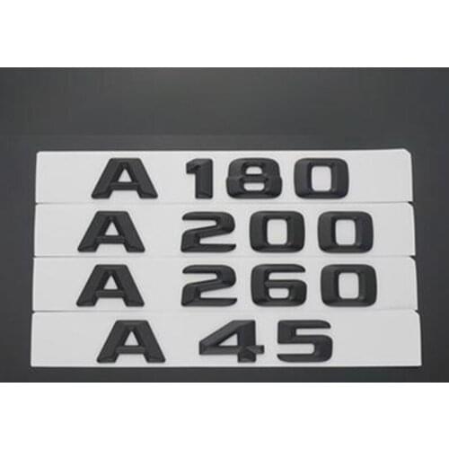 3D ABS A180 A 200 Rear Trunk Lid Emblem Letter Sticker for Mercedes Benz A Series A45 A260 Badge