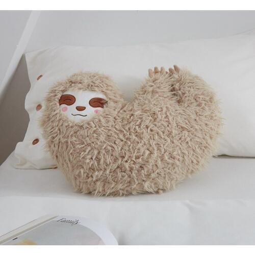 40cm Soft Sloth Plush Pillow Cute Kawaii Cartoon Animal Sloth Doll Bed Chair Cushion Home Decoration Toys Kids Christmas Gifts