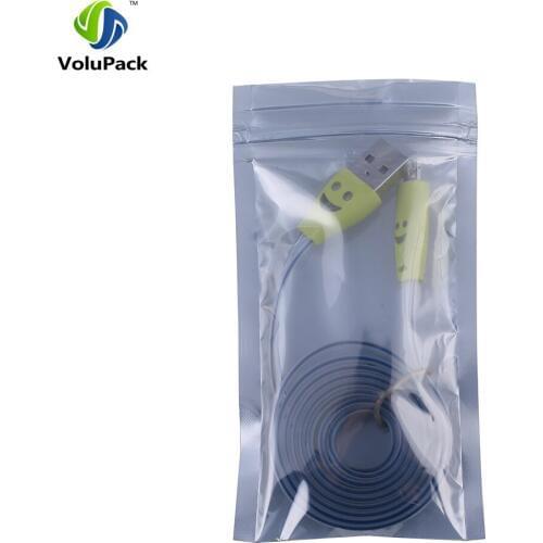 6.5x12cm 100pcs Translucent Moisture Proof Zip Lock Self Seal Anti static Package Storage Bag For Mobile Phone Accessories