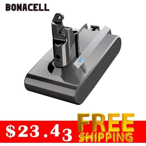 Bonacell 4000mAh 21.6V Li-ion Battery for Dyson V6 DC58 DC59 DC61 DC62 DC74 SV07 SV03 SV09 965874-02 Vacuum Cleaner Battery L70