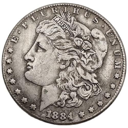 American 1884 Morgan Coin One Dollar Commemorative Coin Collection Souvenirs Home Decoration Crafts Desktop Ornaments Gift