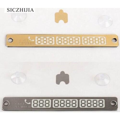 Car temporary parking card telephone number plate for Volkswagen vw POLO Tiguan Passat Golf EOS Scirocco Jetta Bora Lavida