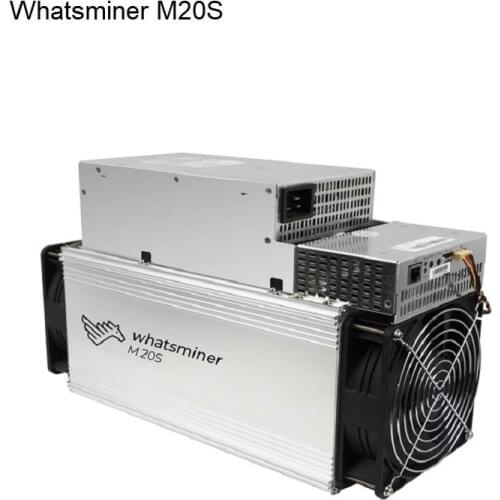 Second Used Whatsminer M20s Most Efficient Miner M20S 68T SHA-256 Bitcoin Miner Bitcoin Mining Machine