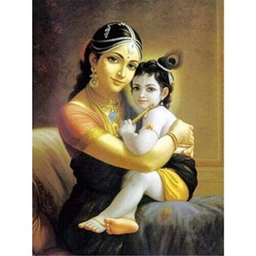 Buddha India Ganesha Printed 11CT Cross Stitch Patterns DIY Embroidery DMC Threads Handiwork Needlework Handicraft Needle