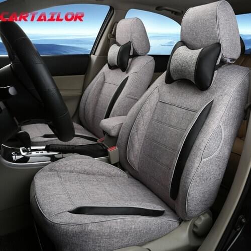 CARTAILOR Auto Seat Protector for Toyota FJ Cruiser Accessories for Cars Seats Flax Car Seat Cover Set Car Styling Seat Covers