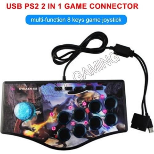 USB Arcade Joystick Street Fighting Gamepad controller For PS2/PS3/PC/Android Smart TV more Hot games with 1.8 Meter