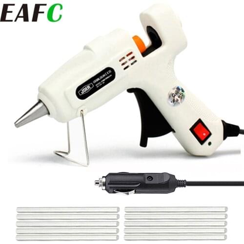 DIY 12V 220V Hot Melt Glue Gun Car Mini Guns Adhesive Stick Silicone Guns Thermo Gluegun Industrial Electric Repair Heat Tools