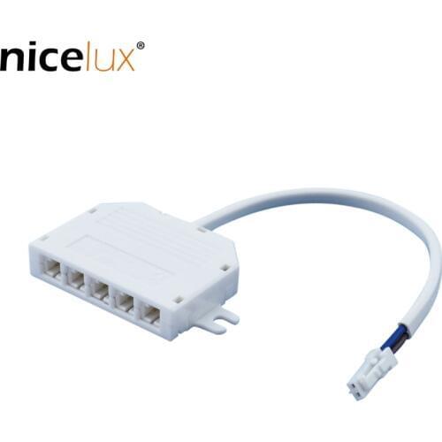 DC12V Terminal DuPont line 3/4/5/6/8/10-bit junction box with 15cm wire male-led lighting professional matching white 3-7A