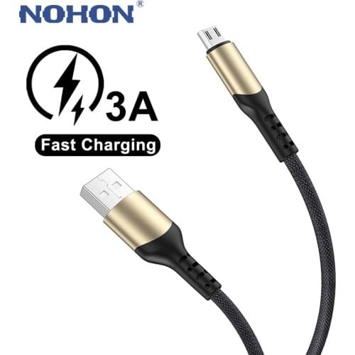 1m 2m 3m Micro USB Cable For Samsung S6 S7 A10 Xiaomi Redmi 4X Note 4 5 Pro Huawei Android Data Long Wire 3A Fast Charging Cord
