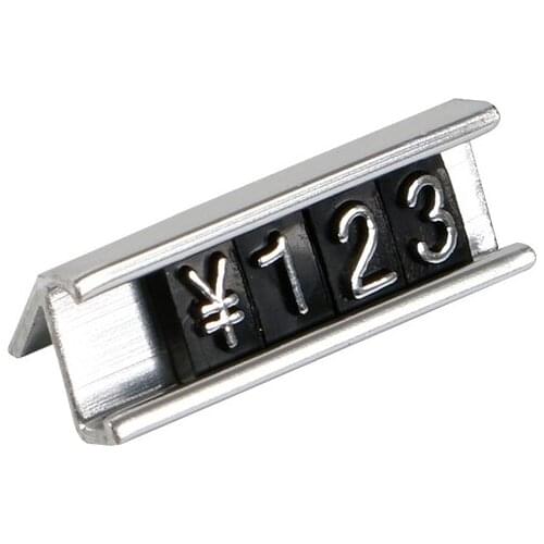 Mini Metal Base Frame Combined Letter Indicator Kit Price Cube Adjustable Counter Top Clear Figure