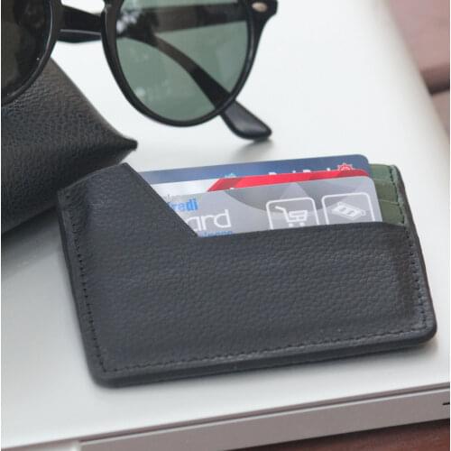 Wallet Men Leather Slim 2021 Men Walletcard Wallet Engraved Walletcard Holder Customized Card Holder Wallet Men Name Laser Engraver Carbon Fiber Leather Slim Thin Smart Wallet Minimalist Wallet Gift