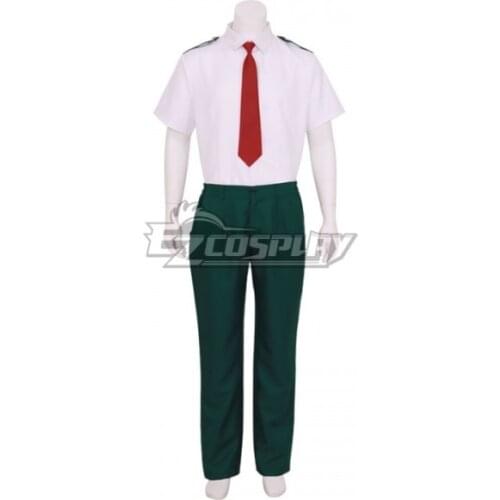 My Hero Academia Shoto Todoroki Katsuki Izuku Summer School Uniform Cosplay Costume E001