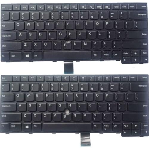 New English Laptop Keyboard For lenovo Thinkpad E470 E470C E475 E450 E455 E450C W450 US Keyboard NO backlight