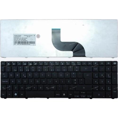 New PO Portuguese Keyboard For Packard Bell TK83 TK85 TK87 TE11HR TE11BZ easynote TE11HC LX86 TX86 Laptop Black Without Frame