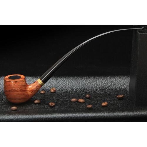 Retro Lengthen Wooden Cigar Pipe Holder Nozzle Portable Tobacco Smoking Creativity Gadget Valentines Day Gift For Men