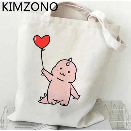 Dinosaur shopping bag eco reusable bolsa recycle bag tote bolso bag woven bolsas ecologicas tote foldable cabas