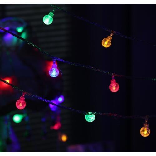 BLUBBLE 10M 100 Led Balls Halloween Lights Wedding Garden Lighting Festival Coloured Lighting Decoration Christmas Holiday Lamp
