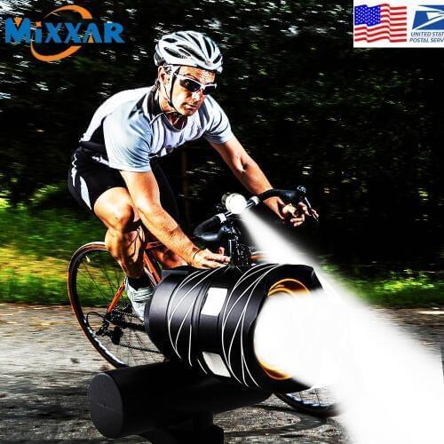 ZK20 Droshipping T6 Bicycle Light Ultra BrightLED Flashlight Built in Battery USB Rechargeable Front Flashlights Safety Cycling