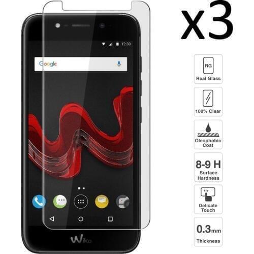 Wiko Wim Set 3 pieces tempered glass screen protector antira