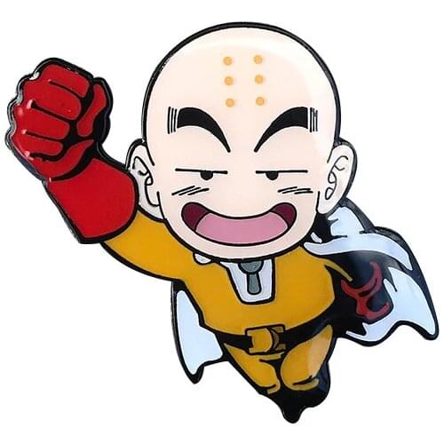 Krillin lapel pin kawaii fighter brooch